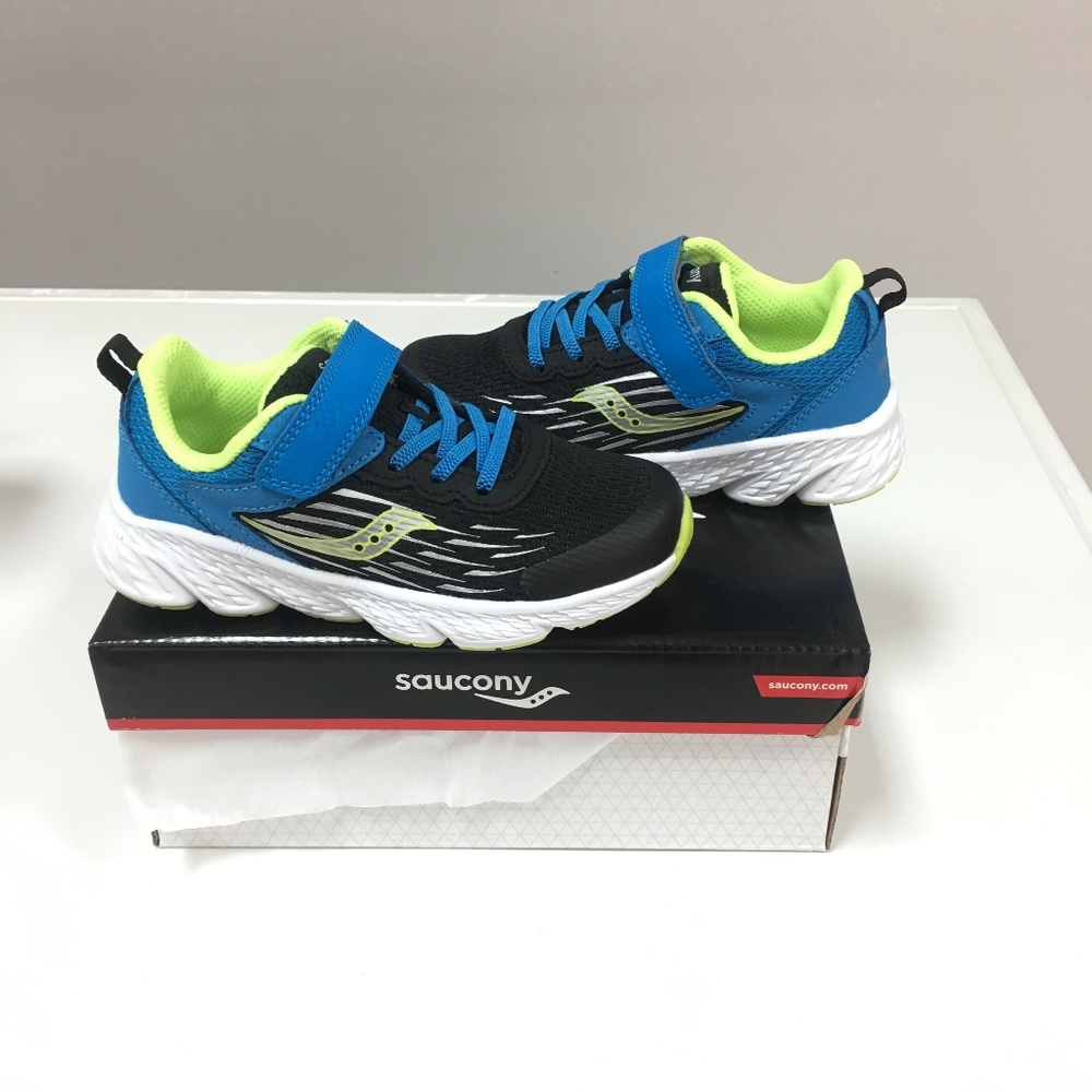 Saucony Kids- S-Wind A/C Black/Blue